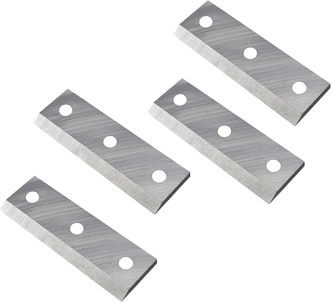 EFCUT Blades Replacement only for C40 Wood Chipper 4 INCH, High Speed Steel Cutting Blades, Pack of 4 - EFCUT