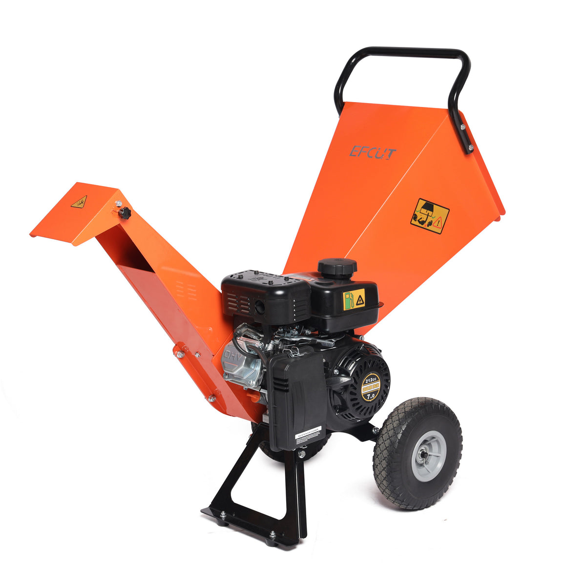 EFCUT R30 Wood Chipper Shredder Mulcher 7HP Gas Powered Heavy Duty Compact Design 3" Inch Max Capacity (R0) - EFCUT
