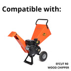 EFCUT Blades Replacement for R0(R30) Wood Chipper Shredder Mulcher, High Speed Steel Blades Set (Qty 2pcs)