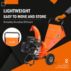 EFCUT C30 LITE Wood Chipper Shredder Mulcher Heavy Duty 7 HP 212cc Gas Powered 3 Inch Max Capacity 1-Year Warranty After Product Registration - EFCUT