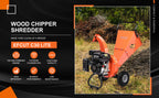 EFCUT C30 LITE Wood Chipper Shredder Mulcher Heavy Duty 7 HP 212cc Gas Powered 3 Inch Max Capacity 1-Year Warranty After Product Registration - EFCUT