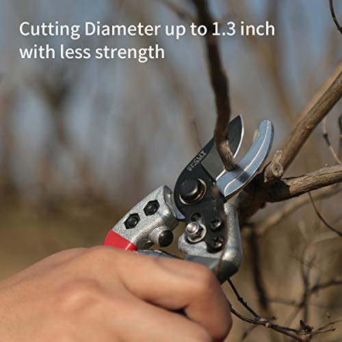 EFCUT ETA2003 Professional Premium Bypass Pruning Shears, Hand Pruners, Garden Clippers ETA2003 - EFCUT