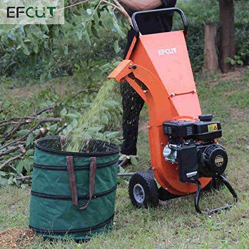 EFCUT Multi-purpose 45 Gallons Collapsible Debris Bag - Large Green Portable Reusable Heavy Duty Garden Waste Container with Sturdy Handles, PACK OF 3 - EFCUT