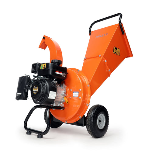 EFCUT C30 Wood Chipper Shredder Mulcher 7 HP 212cc Heavy Duty Rotor Engine Gas Powered 3 inch Max Wood Diameter Capacity 20:1 Reduction Ratio - EFCUT